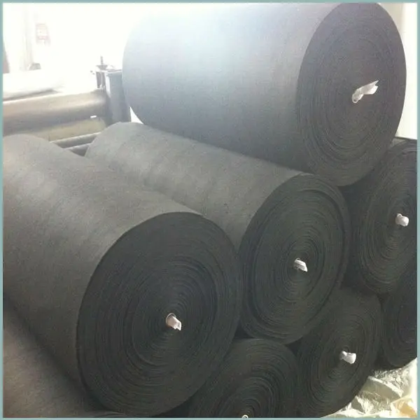 Promotion High Temperature Resistant Active Carbon Felt Durable Carbon Fiber Filter Roll 260 -300gsm Uesd In Fire-proof Material