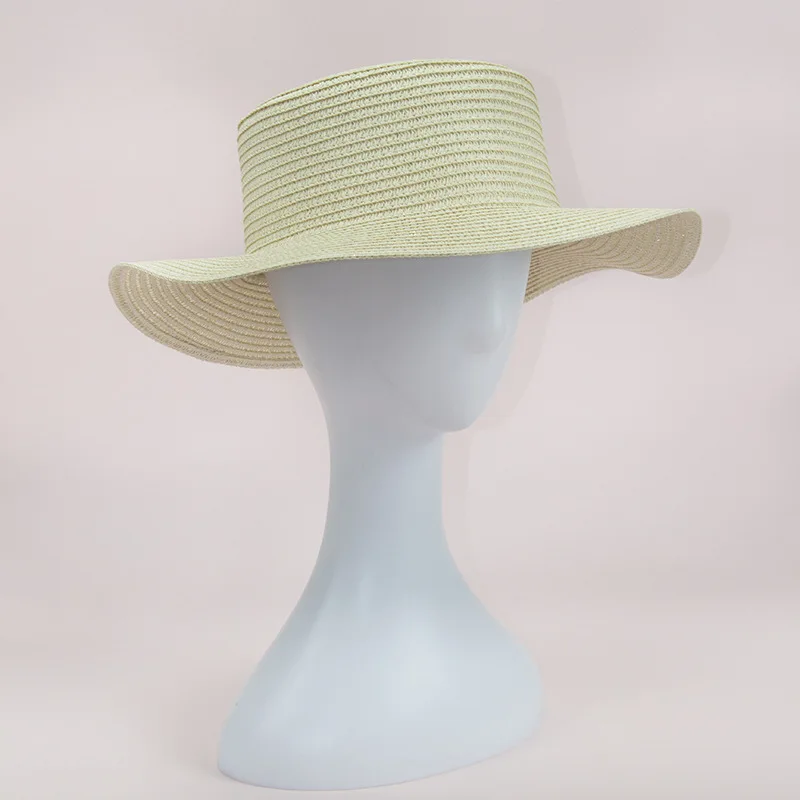 Factory Direct Sale Solid Color Straw Hats Customized Blank High Quality Straw Beach Hat Spring Summer Straw Hats For Outdoor