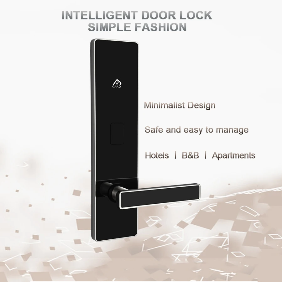 Cheap Portable Safety Stainless Steel Magnetic Hotel Door Card Lock for Hotel System with Access Key Card