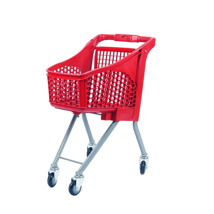 Wholesale Mini Children Plastic Shopping Trolley for Supermarket and Stores
