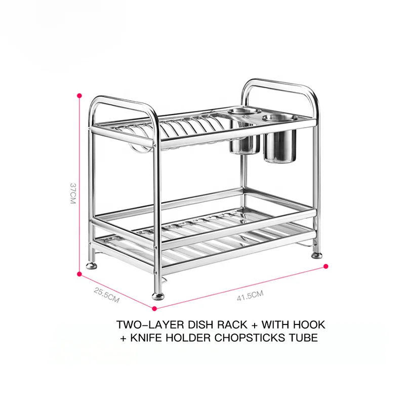 
Practical popular kitchen products stainless steel sink bowl rack 