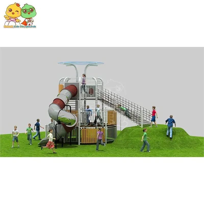 Smart Sports Unpowered Playground Equipment Octopus Castle Slide Amusement Park Rides Equipment Outdoor Playground