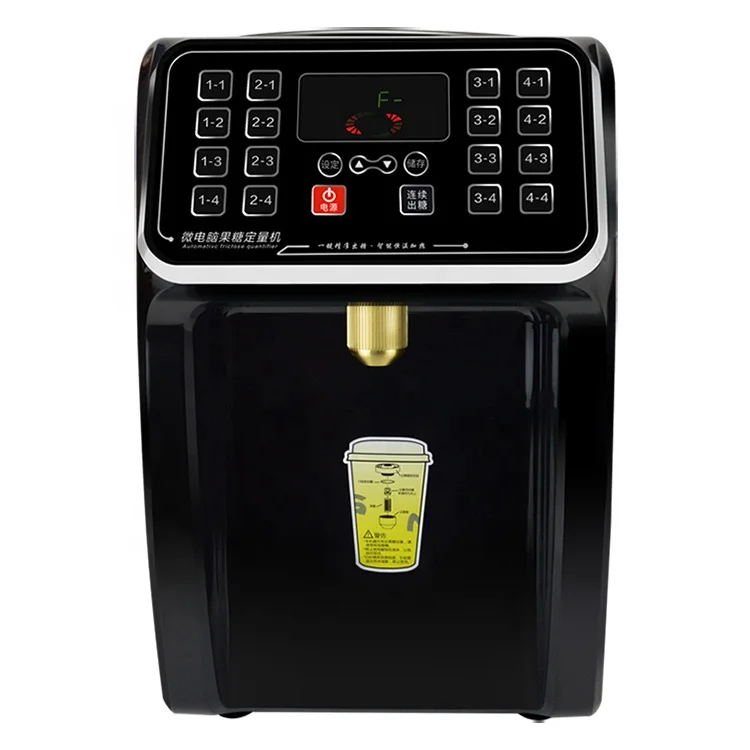 110V/220V Electric Bubble Tea Pearl Milk Liquid Sugar Syrup Fructose Dispenser Machine For Coffee Shop