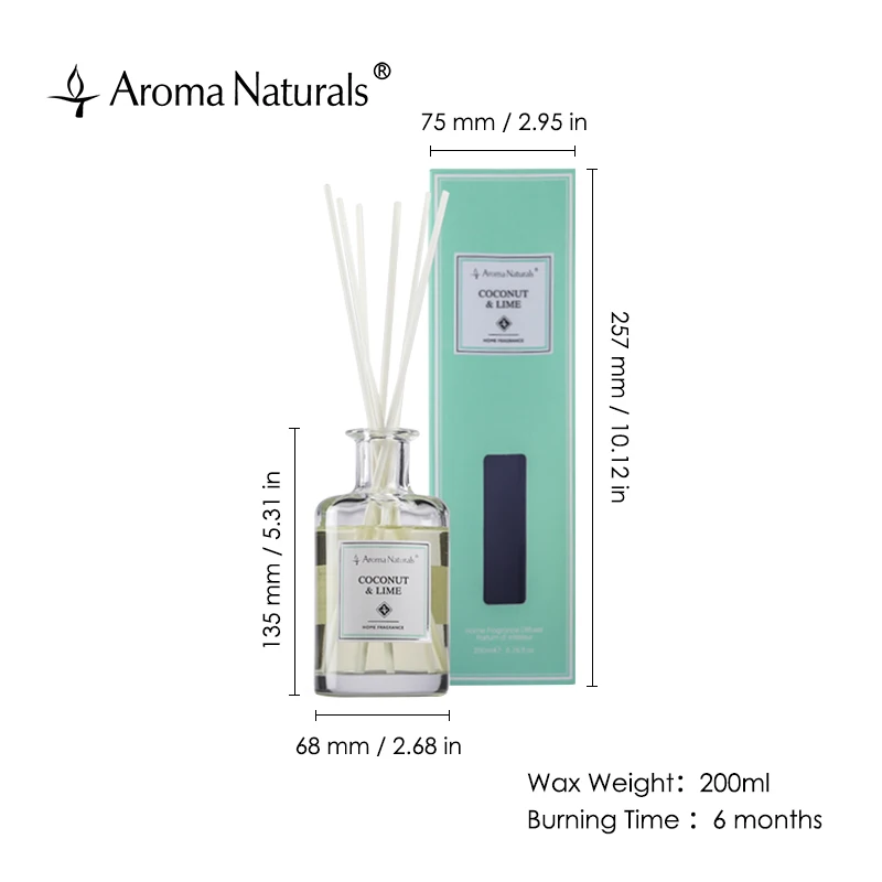 
Aroma Naturals Thin Classic Reed Diffuser Luxury Stick Reed Diffuser Handmade Reed Diffuser 