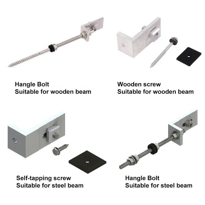 UISOLAR Wholesale L Foot Solar Mounting Brackets l feet clamp solar mounting roof solar l feet components
