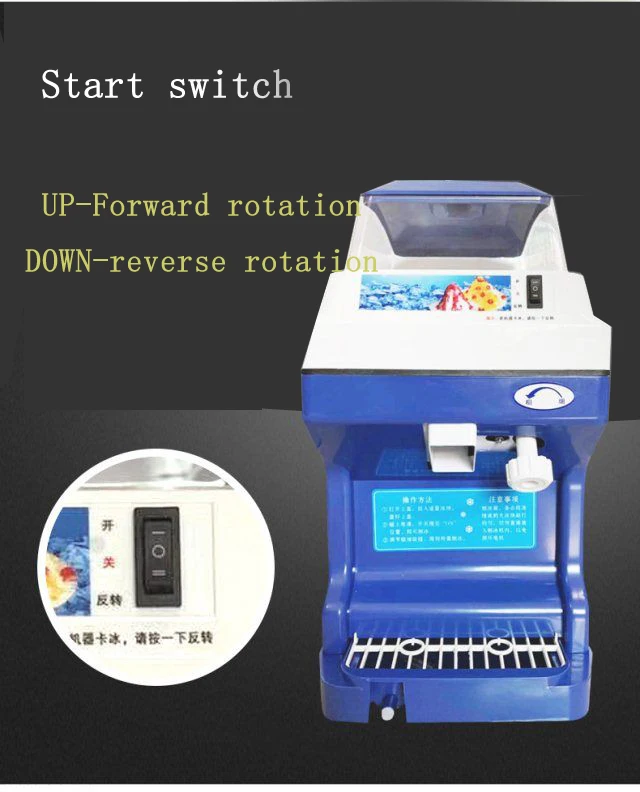 
Electric Automatic Commercial Snow Ice Shaver Machine 