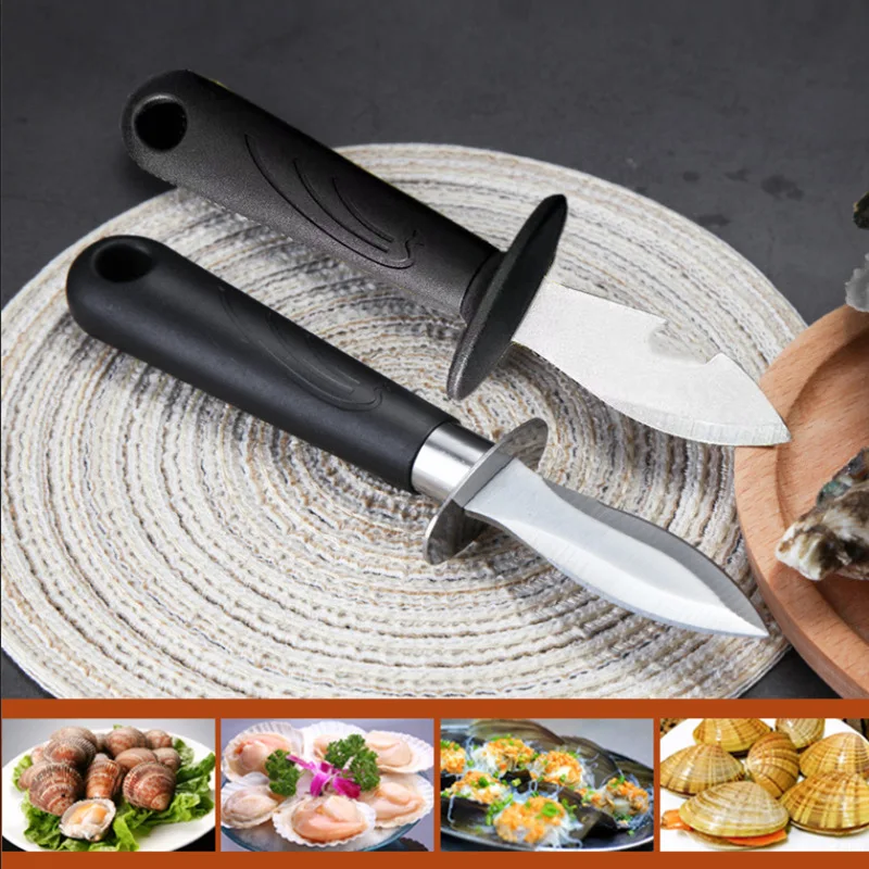 Cross-border hot sell stainless steel oyster knife wooden handle oyster knife
