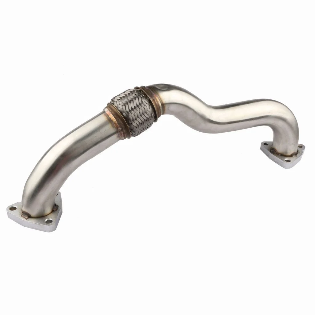Heavy Duty Polished Up Pipes For 2008-2010 Ford 6.4L Powerstroke Diesel No EGR HEX964813