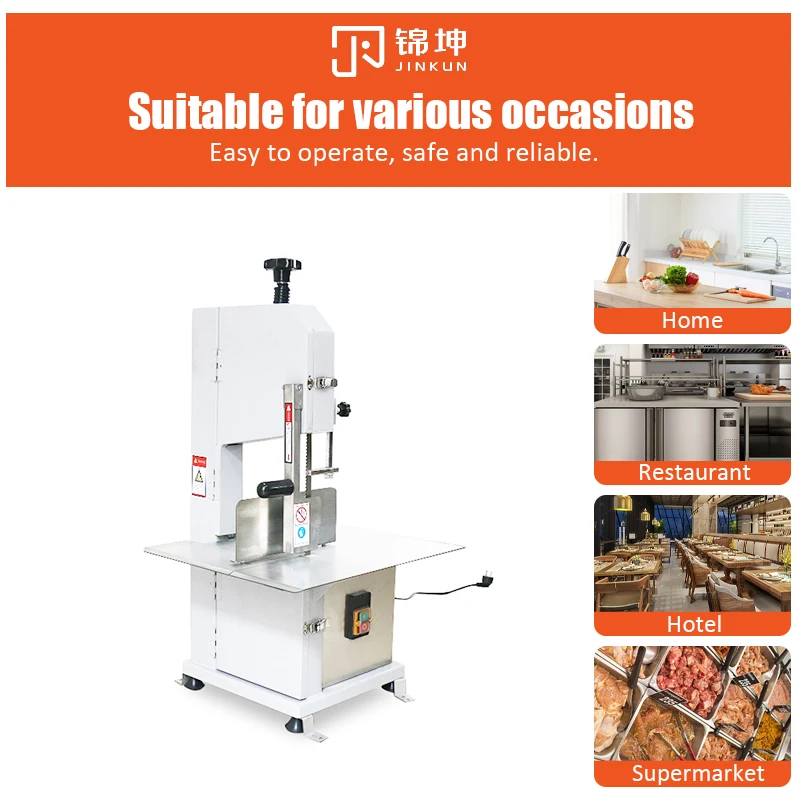Commercial Electric Fast Bone Sawing Machine Frozen Meat Cutter Trotter/Ribs/Fish/Meat/Beef Essential Restaurants Durable Motor