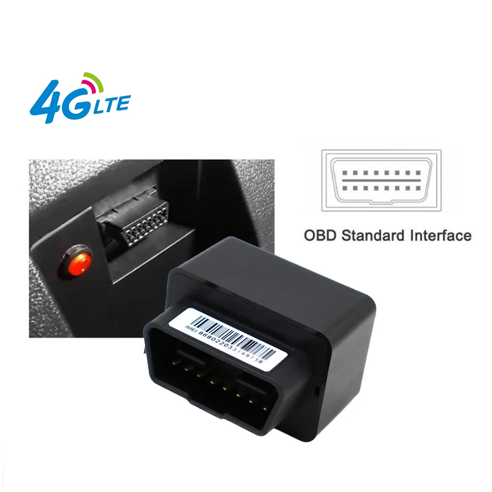 4G OBD global locator Car GPS Tracker Locator Realtime Tracking Device Free APP for Android IOS ACC Detection With Google Map