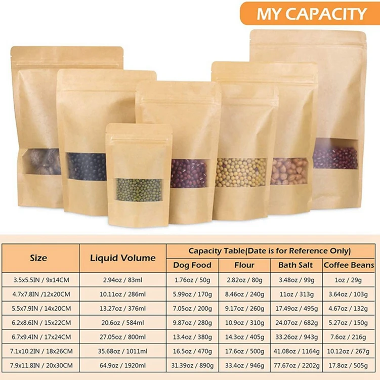 Wholesale Custom Biodegradable Food Grade Bakery Bread Loaf Packaging Kraft Paper Bag with Window