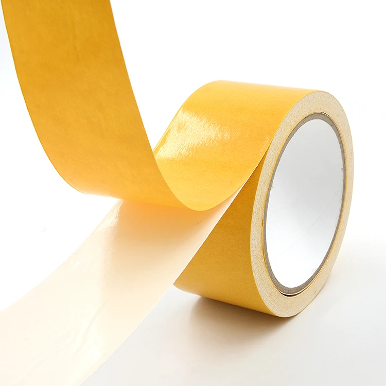 Waterproof Repair Hot Melt Double Sided Adhesive Fabric Yellow Exhibition Cloth Tape
