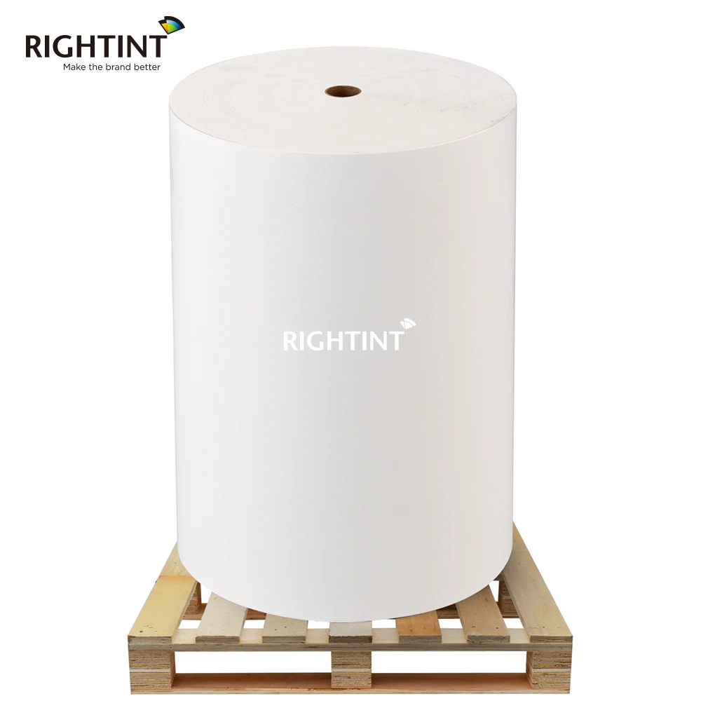 Flexography PP Label Material Jumbo Roll White Synthetic label Jumbo Roll