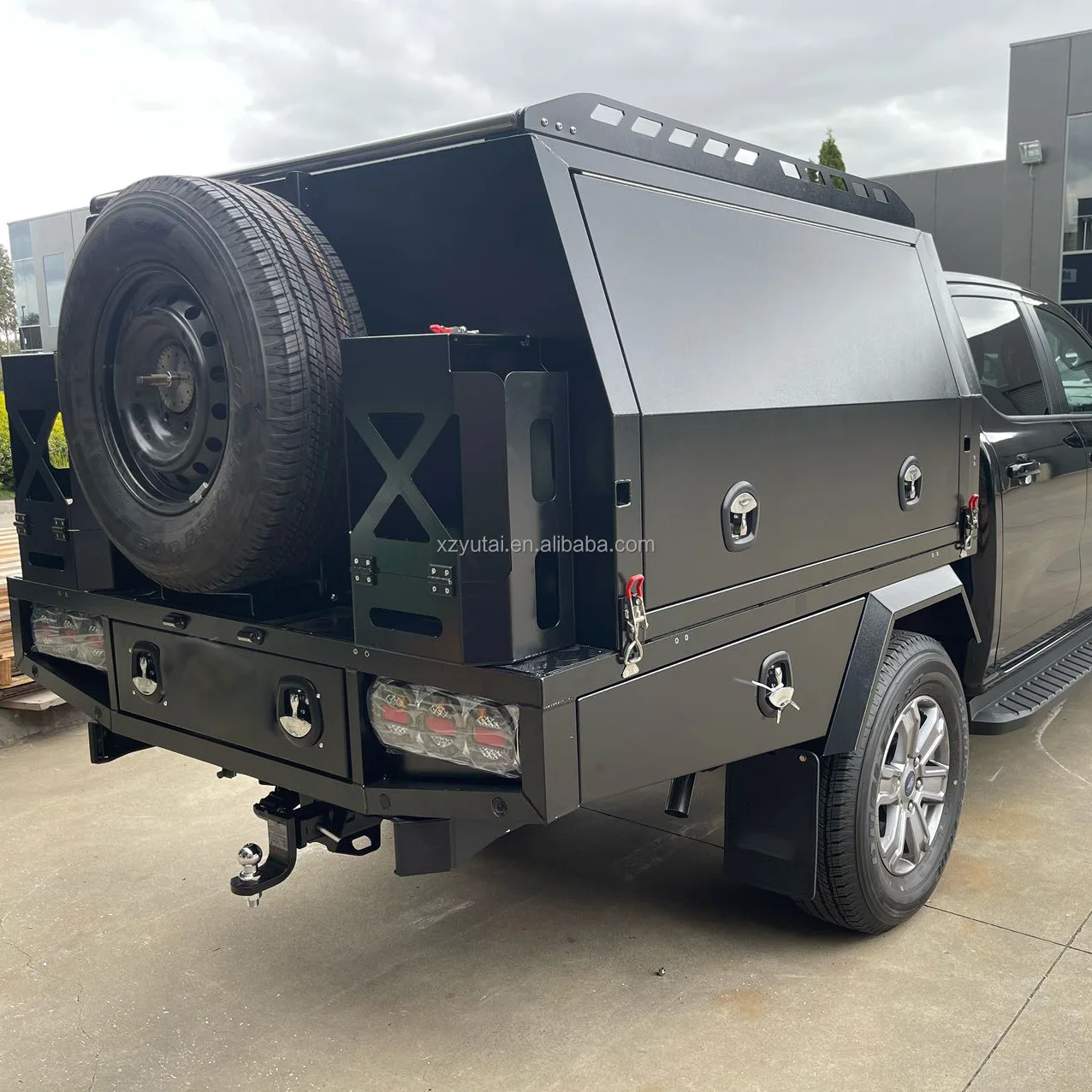 Ute Tray And Canopy Aluminum Alloy Plate Canopy for Ford ranger 2009 dual-cab
