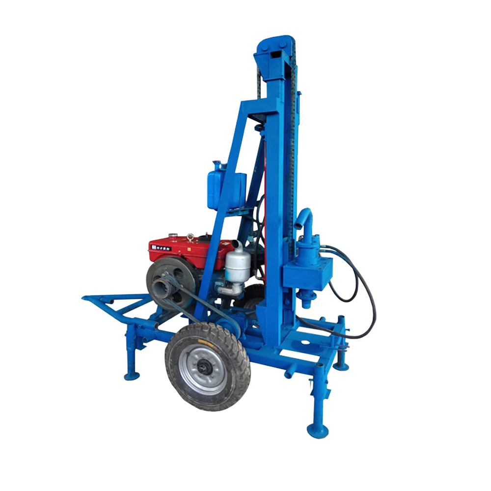 Factory Wholesale 200 M Small Water Well Drilling Machine Man Portable Borehole Tripod Down-the-hole Drill Rig