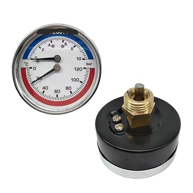 Цена по прейскуранту завода-изготовителя, 60, 10 бар, термометр с двойным игольчатым давлением для газового котла