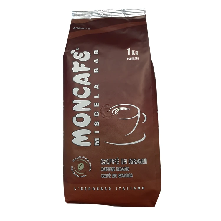 High Quality 1 Kg Packaging Italian Whole Bean Coffee Wholesale Premium Roasted Coffee Espresso Beans