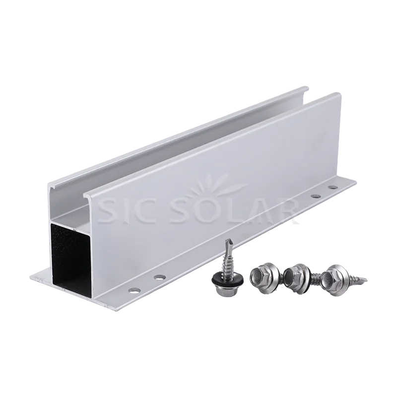 Солнечное крепление мини-рельс солнечная панель Монтажный кронштейн металлическая крыша Солнечный
