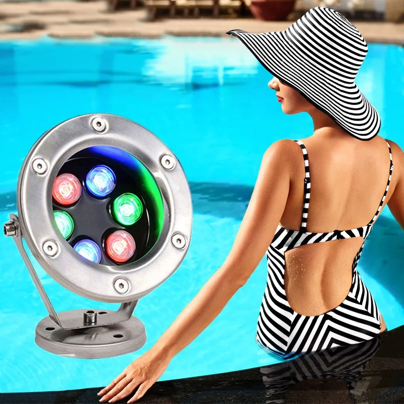 Underwater, pool, fish pond, fountain, waterproof, colorful spotlights, fish tank lights LED pool lights