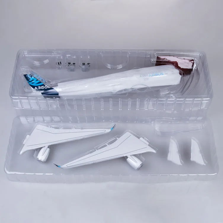 1:142 Scale 47CM Blue 350 Airbus A350 Aircraft Model Civil Aviation Passenger Aircraft Simulation Decoration Gift