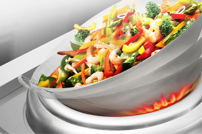 
12kw 15kw 18kw cooking range wok commercial induction cooker with kitchen equipment 