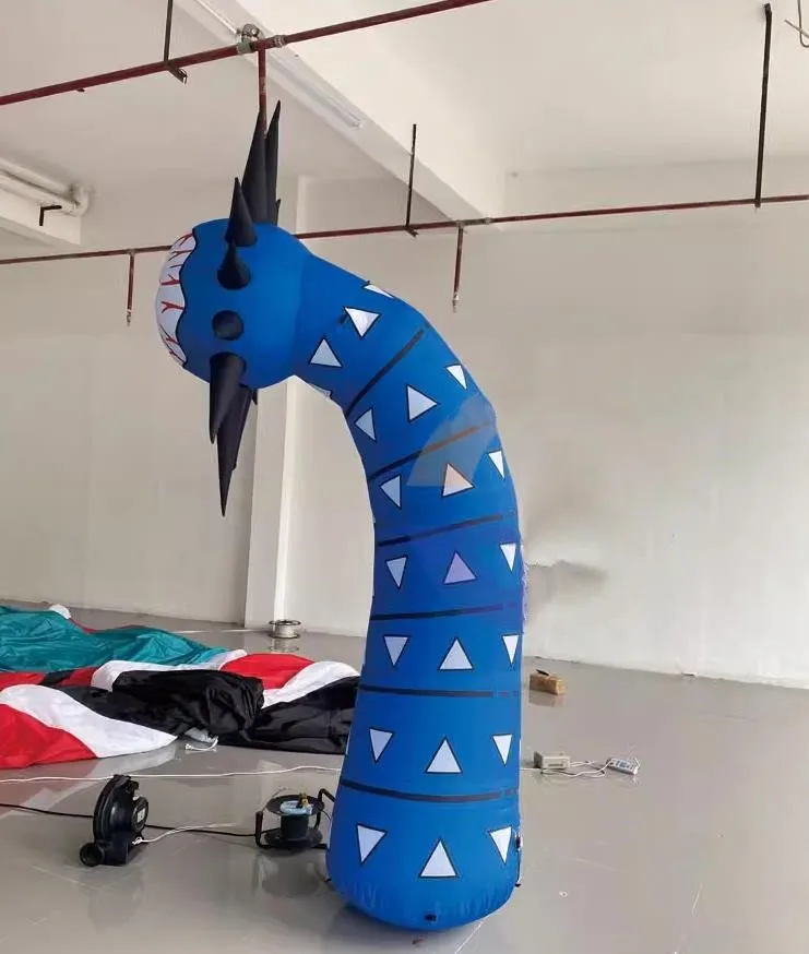 Halloween Giant Inflatable Eye Ball Monster Flower Column Amusement Decoration Inflatable Flower Oem For Sale