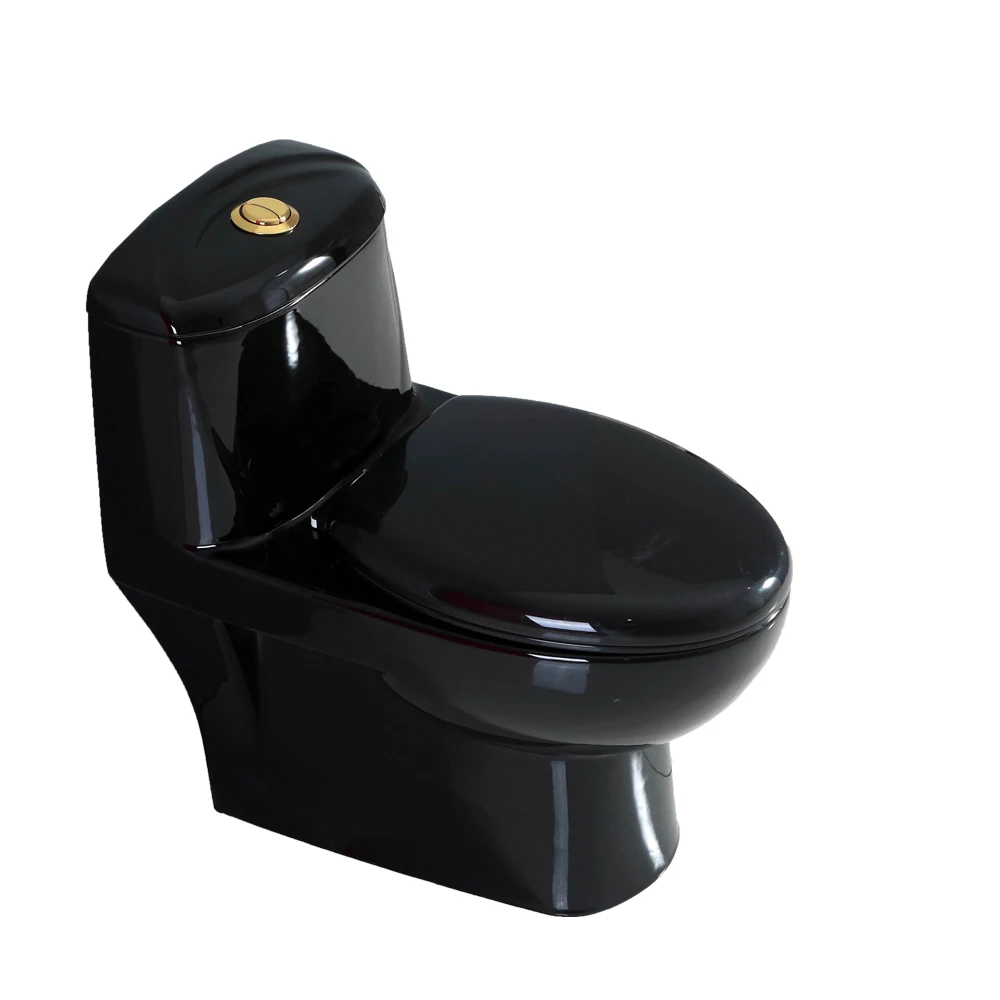 
Modern colored bathroom toilet one piece sanitary yellow color wc QY-005CT 