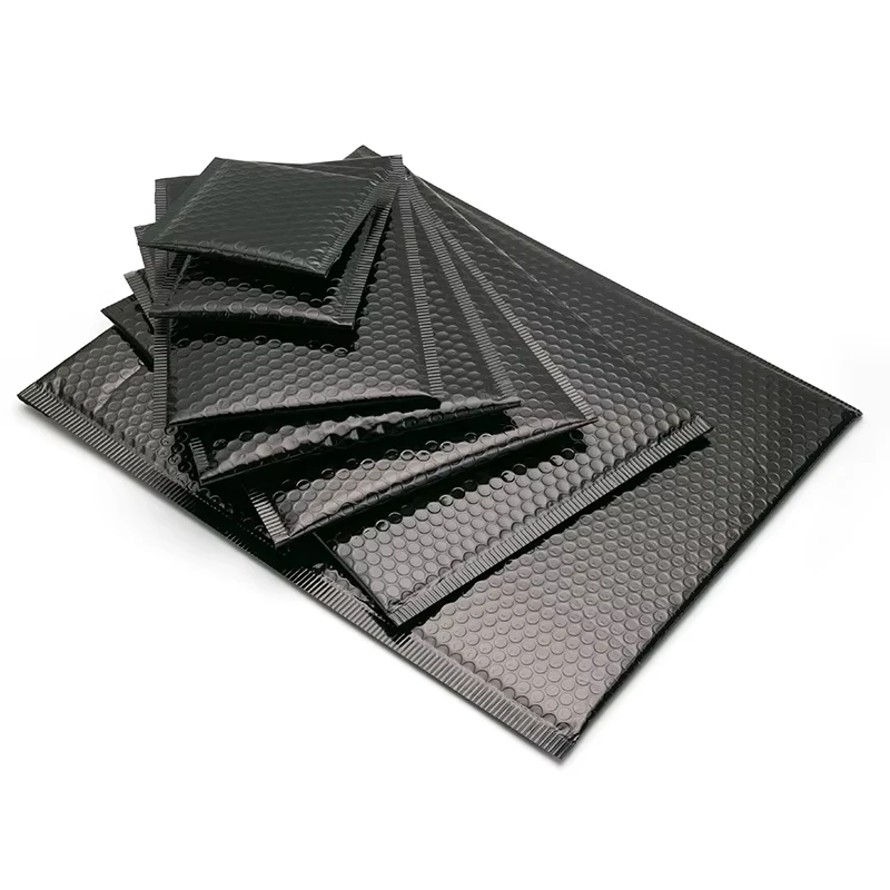 Package Bags with Bubbles Strong Adhesive Poly Bubble Mailer Padded Envelope Bag Black Shipping Packaging Bubble Mailer Bag