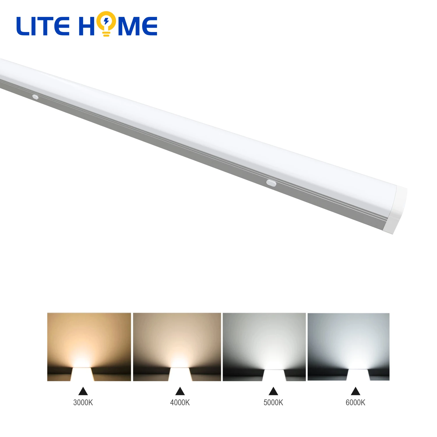 Indoor 2ft 4ft 5ft Linkable Ceiling LED Low Profile Flush Mount Ceiling Strip LED Linear Strip Light LED Batten Light