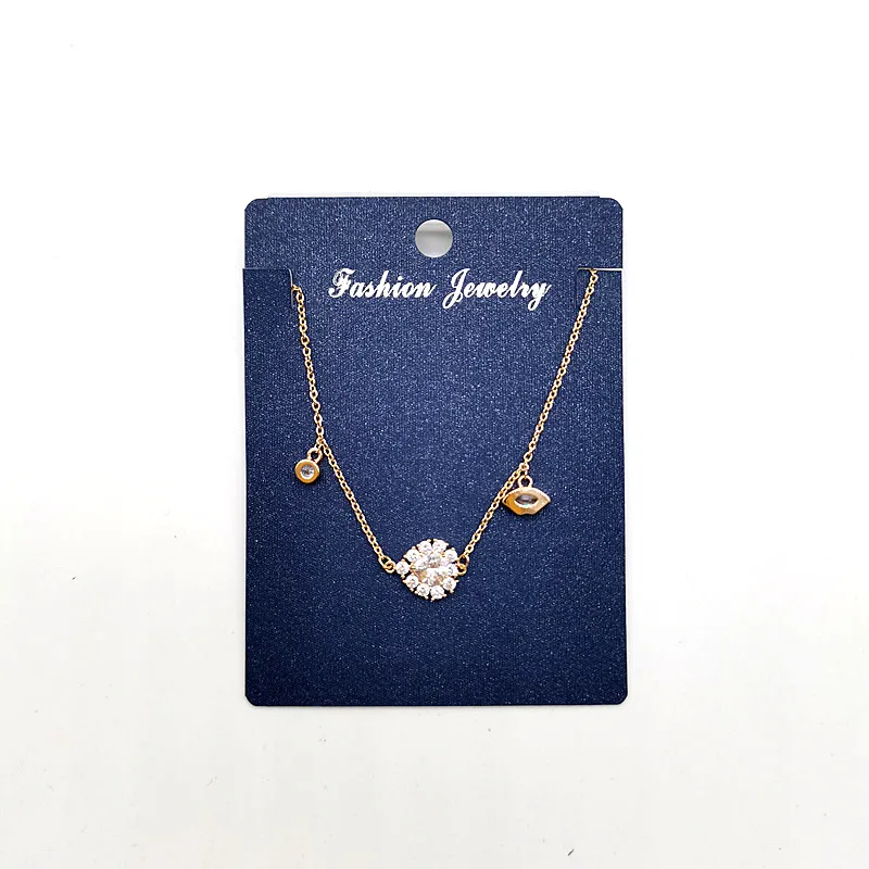 Fashion Cardboard Paper Card Custom Jewelry Cards Packaging and Display Ring Necklace Display Cards