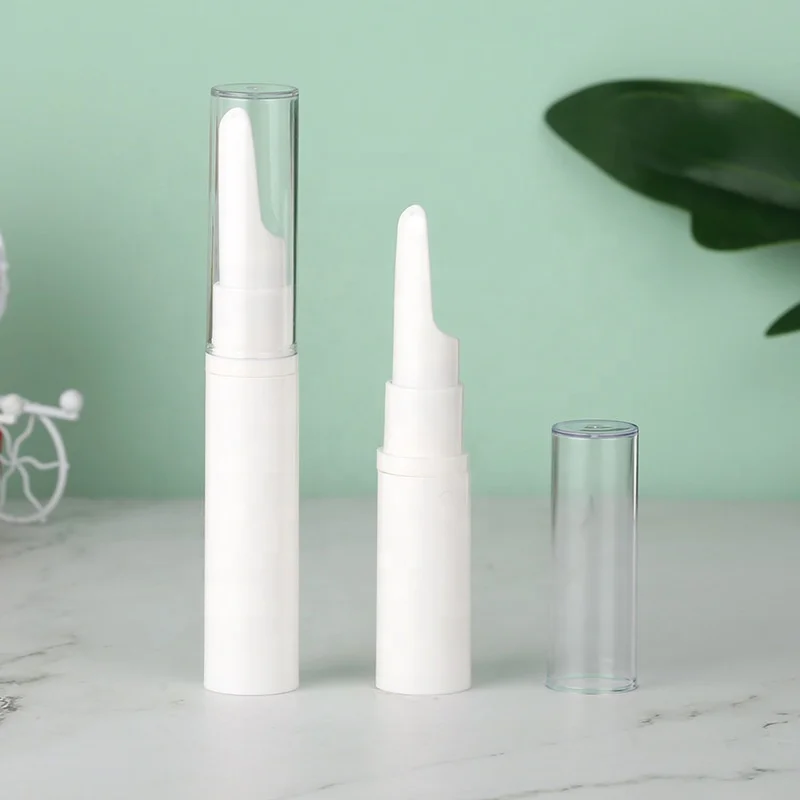 10ml straight round transparent syringe vacuum bottle plastic bottle cosmetic packaging custom