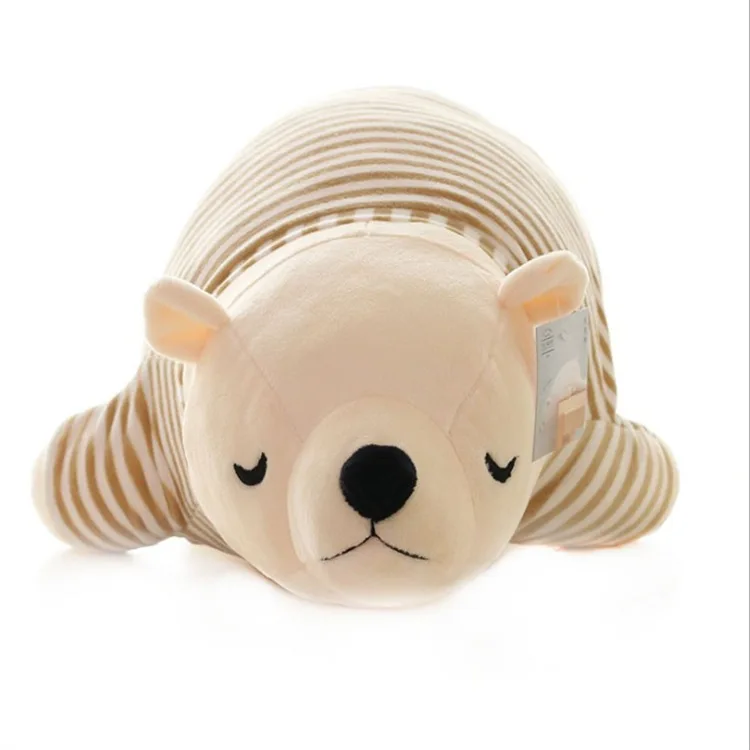 AIFEI TOY Super cute soft marine animals Wearing striped clothes polar bear dolls plush toys sofas sleeping pillows gifts