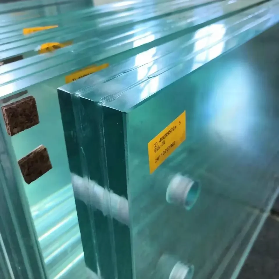 Competitive price 8+8+8mm bullet proof tempered laminated glass for bulletproof windows and doors for sale used security doors