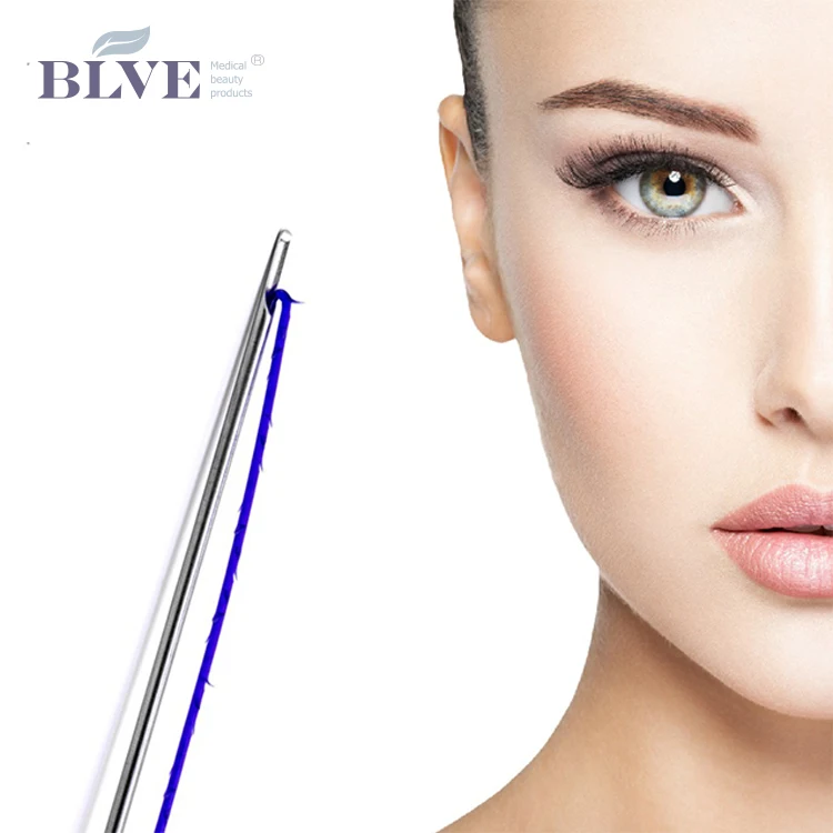 absorbable pdo thread lift 3d cog thread lift face l blunt cannula