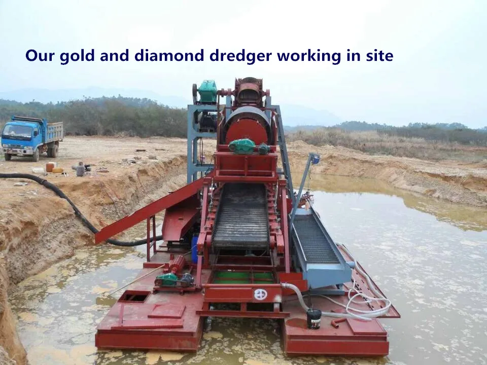 gold dredging boat/diamond mining machinery/gold mining equipment