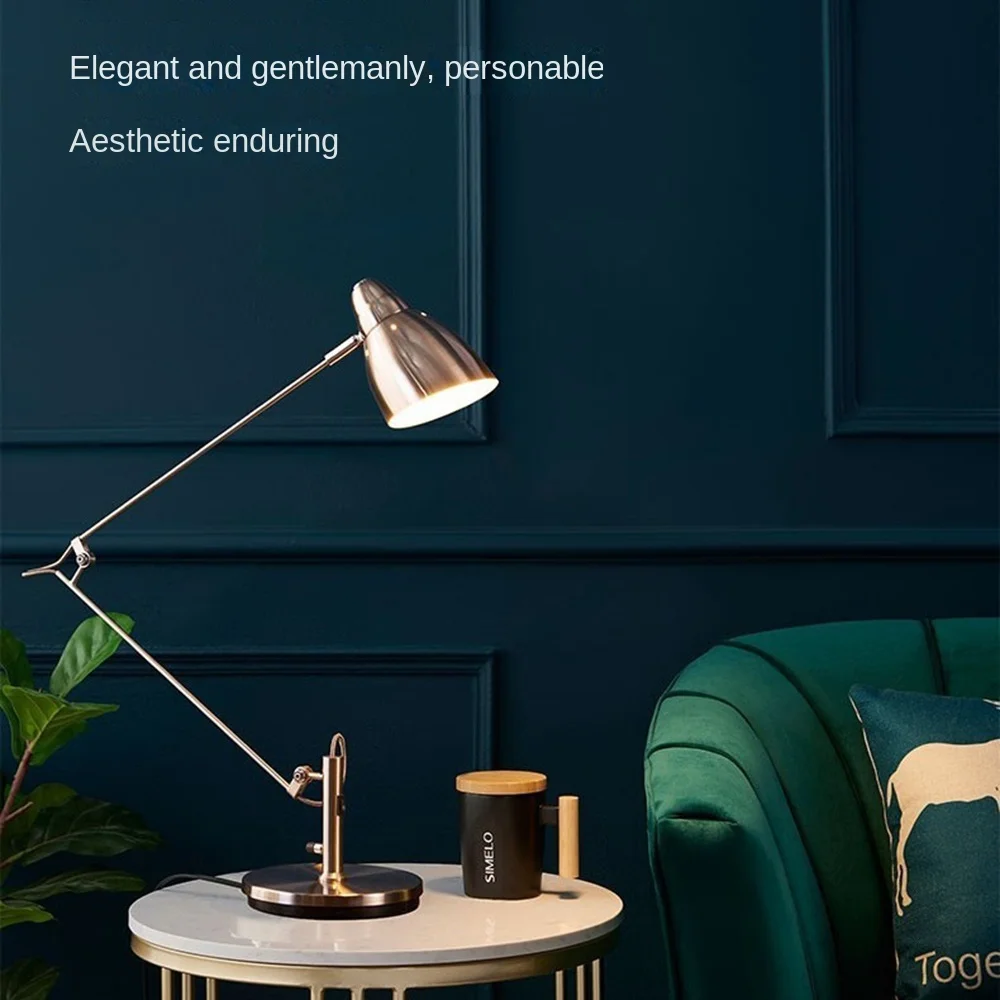 Clamp Swing Arm Reading Desk Light Eye Caring Table Lamp Modern Architect Desk Lamps for Home Office Study Work