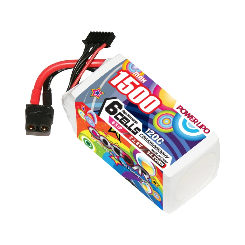 CODDAR RC LiPo батарея 6S 1500 мАч 22 8 в HV 120C XT60 FPV Дрон Вертолет Радиоуправляемые гоночные комплекты Высокое напряжение LiHV