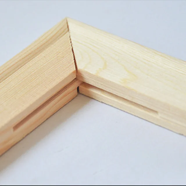 
Wood stretcher bar for wood frame 