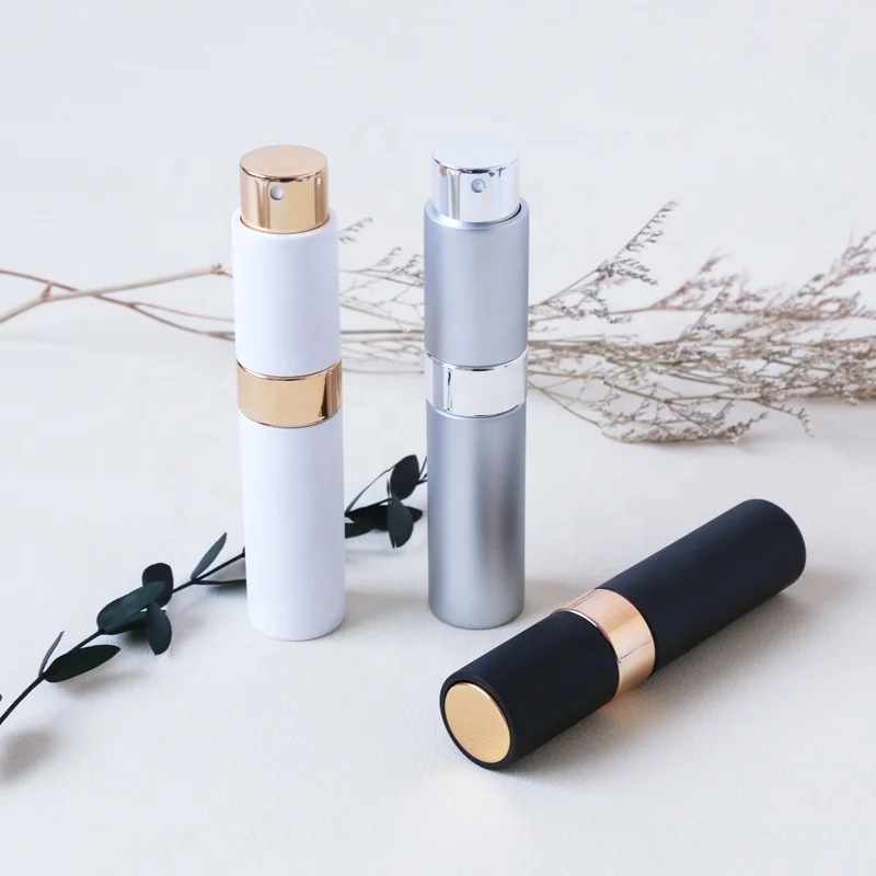 E-better 10ml empty perfume refill spray bottle portable twist round shape travel atomizer