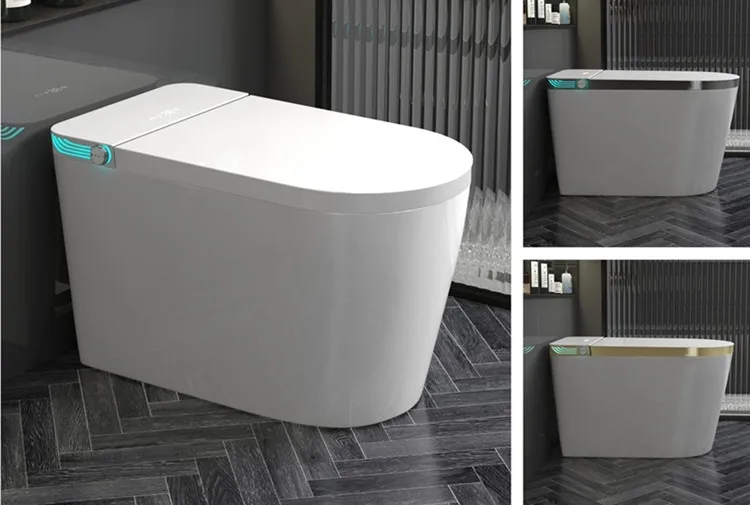 Modern European Bathroom Hanging Intelligent Wc Toilet Set Automatic Flush Wall Hung Smart Toilet with Bidet