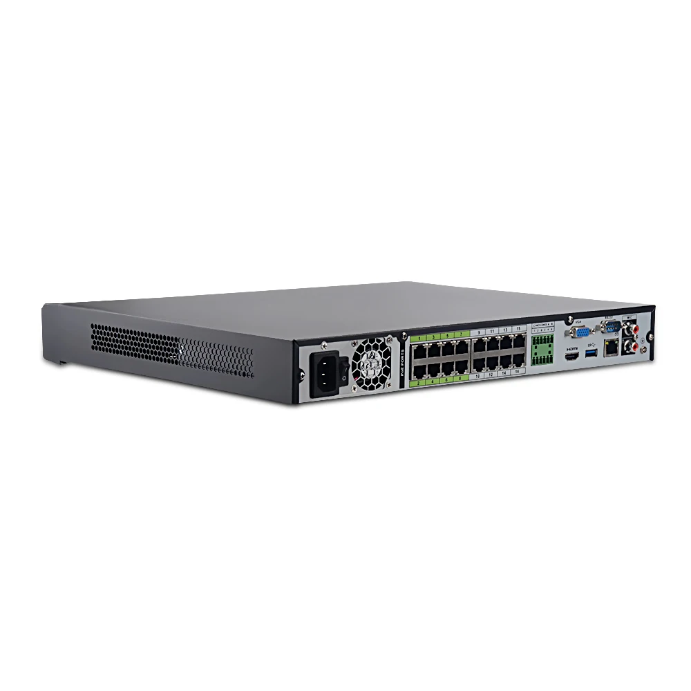 32 Channels 1U 16PoE 2HDDs WizSense Network Video Recorder NVR5232-16P-EI CCTV 4K Security 32 channels nvr with 16poe ports