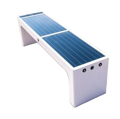 Manufacture Garden Patio Urban Metal waterproof Smart Outdoor Furniture High Quality Modern Solar Benches