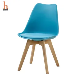 Hot Selling Cheap Classic  Kids Children Baby Chair Modern PP Chair with Wooden Legs Plastic Leisure Dining Room Chairs