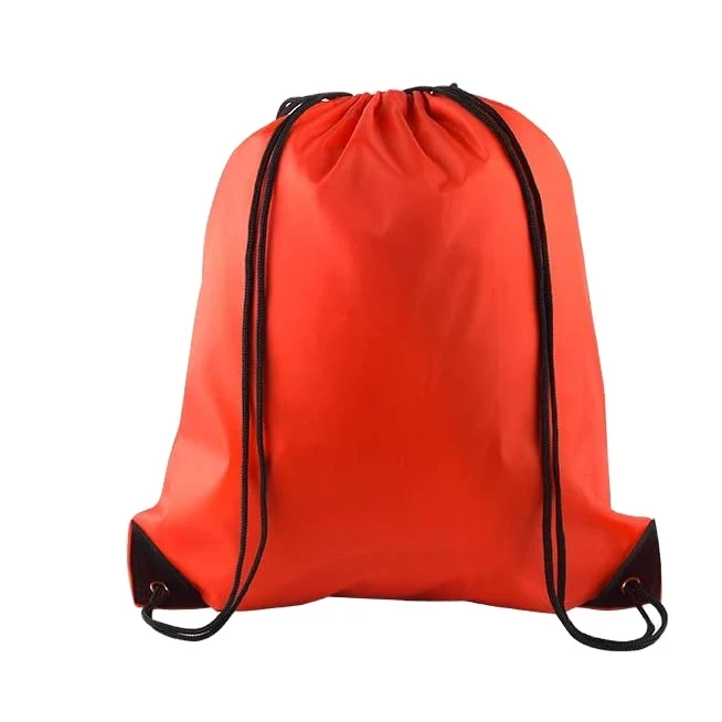 Drawstring backpack shopping bag nylon waterproof bag for shopping sports yoga drawstring small backpack