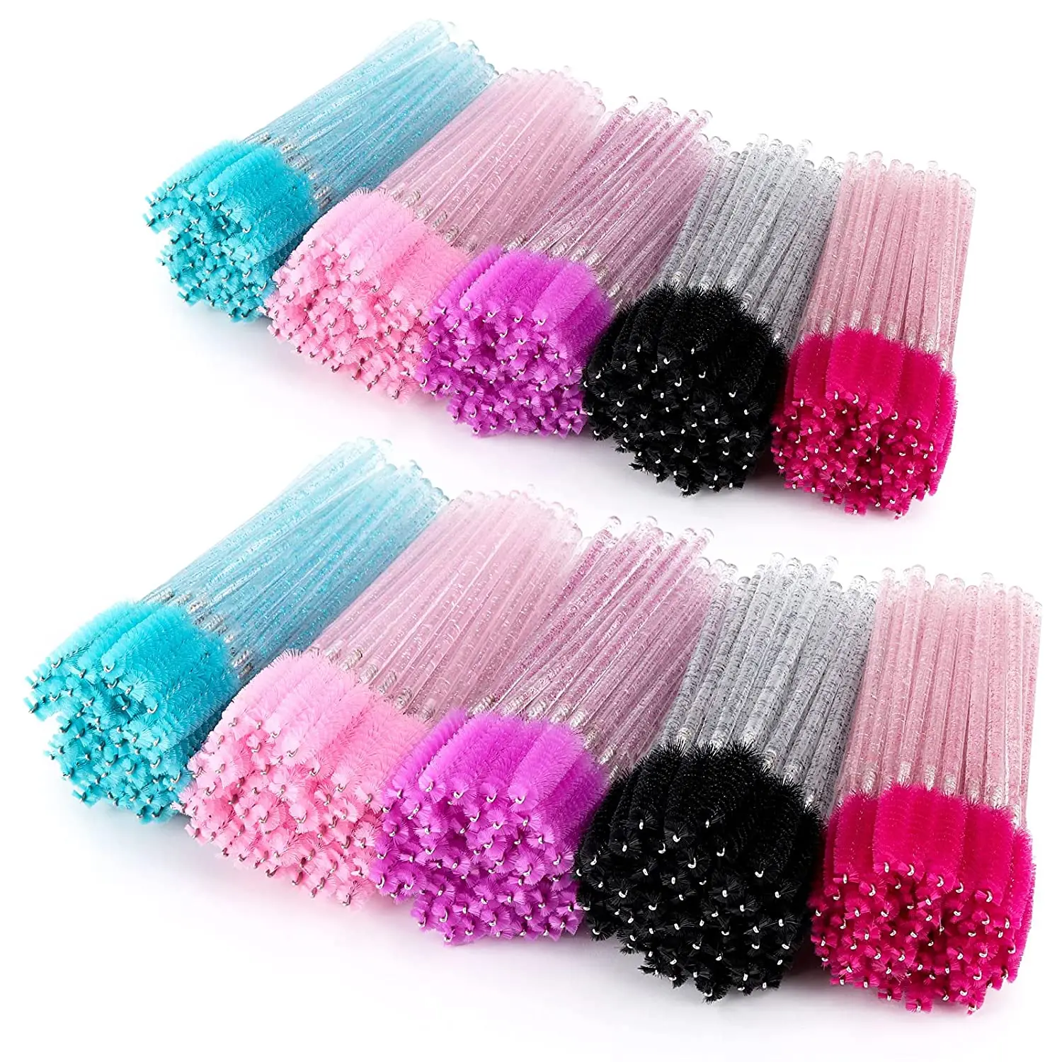 Crystal Stick Eyelash Brushes Eyelashes Extensions Supplies Makeup Brush Disposable Mascara Wands Applicator Lash Scrub