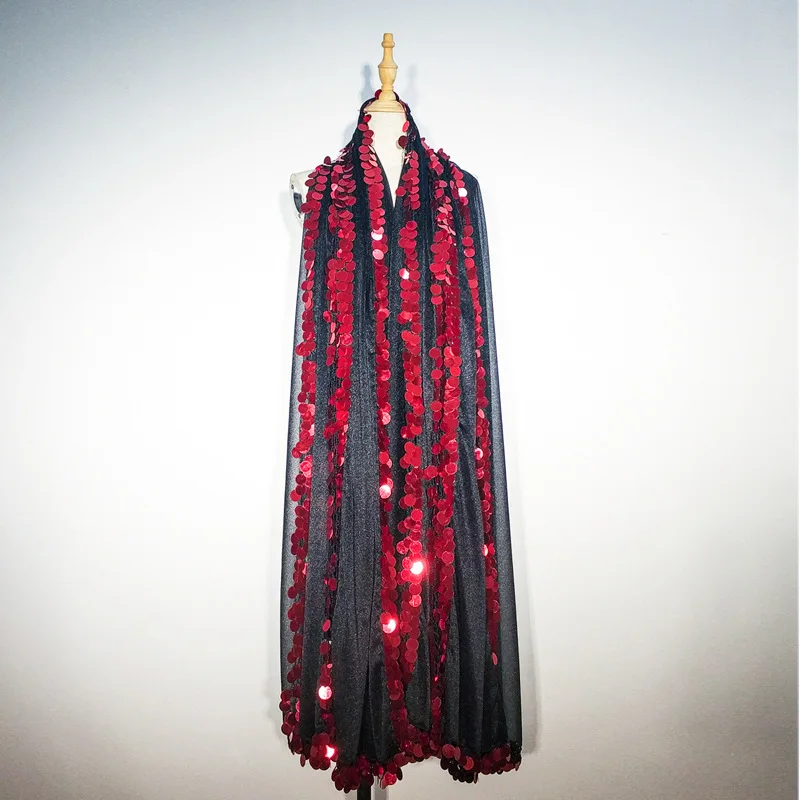 Large size Professional Oriental Malaya Indian belly Dancing Stage Performance Scarf veil for adult dance training