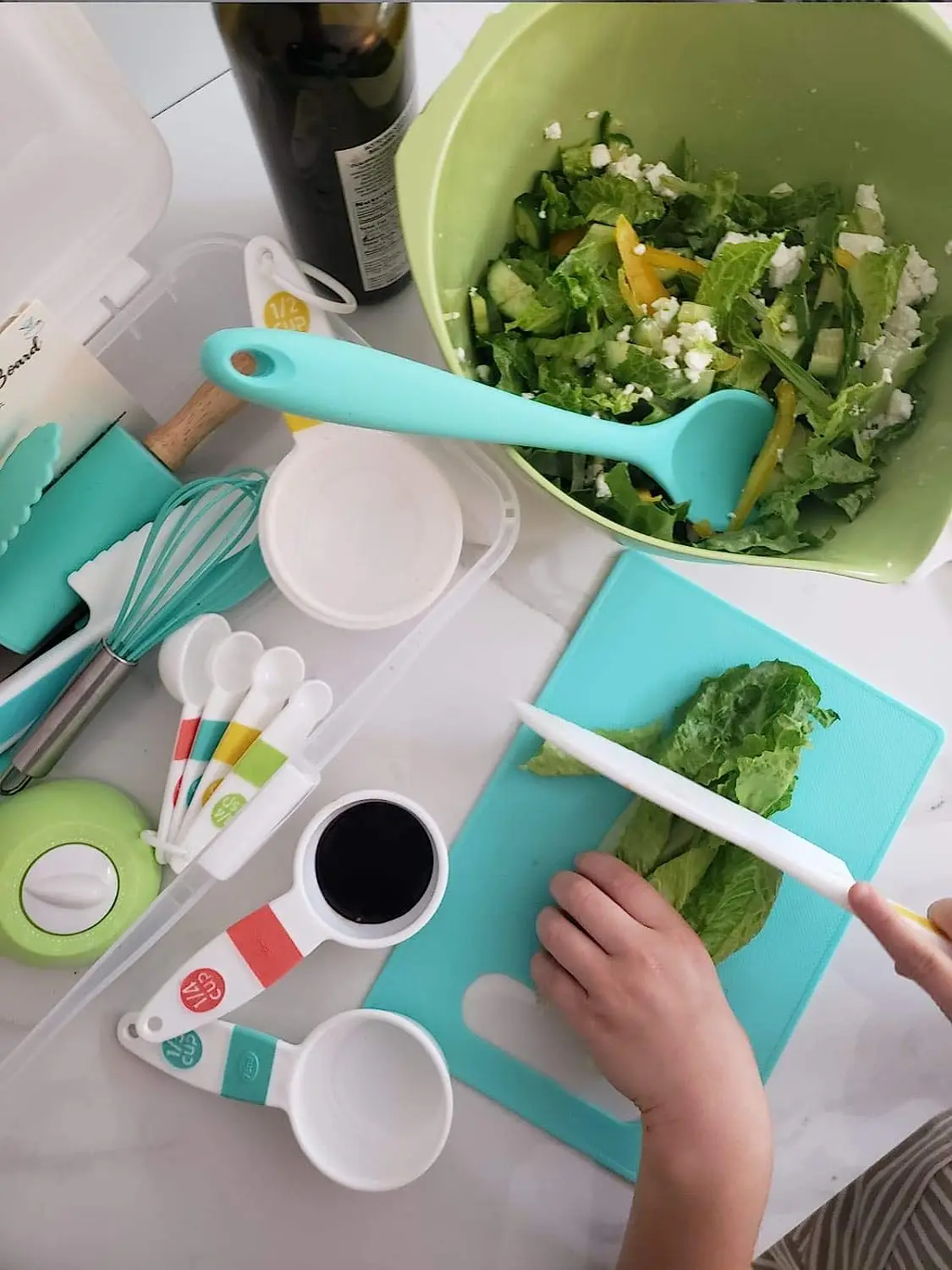 2024 New Arrivals Bpa Free Mini Role Play Kitchen Toys Cookware Kids Cooking Utensils Gift Baking Set For Real Cooking