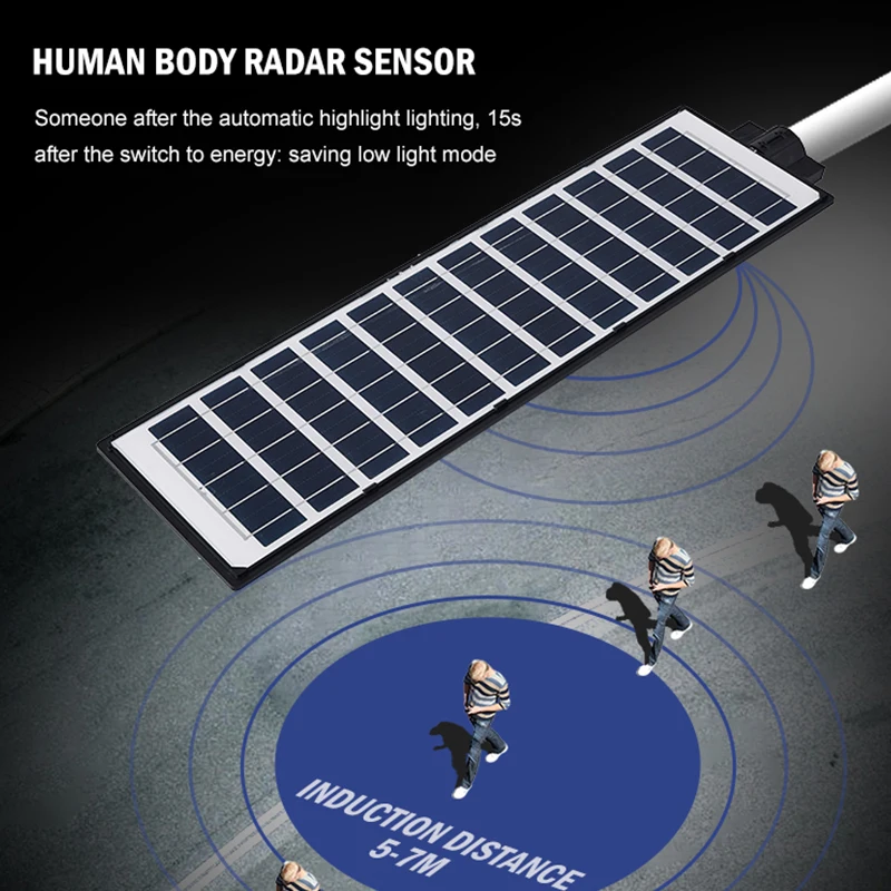 ABS Waterproof Ip65 30 60 90 120 150 180 Watt Solar Powered Integrated All In One Led Solar Street Lamp