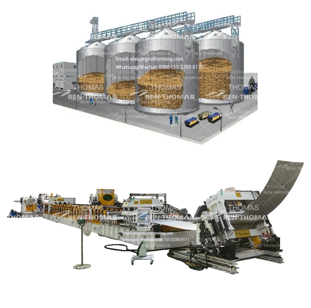 2021 Most Popular Less Expensive Grain Silo machine For Grain Use In silo storage Farms bin Machine