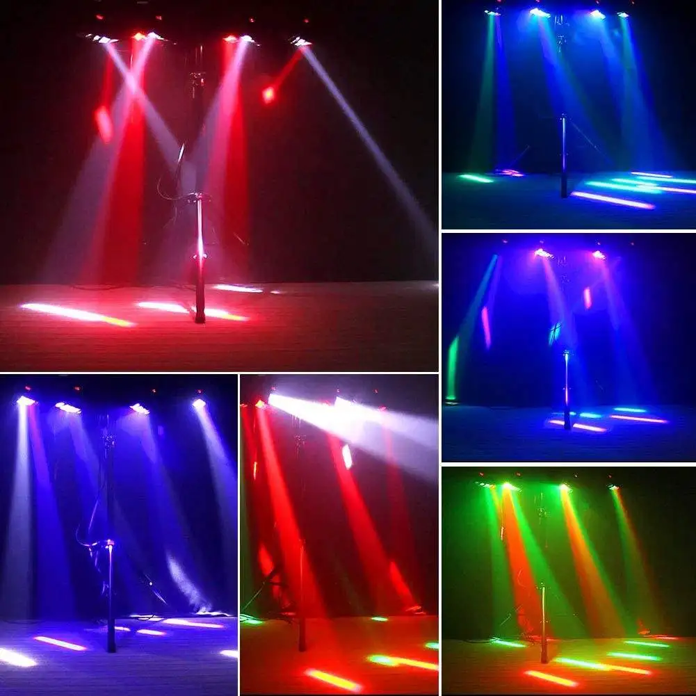 Смарт Вечеринка фестиваль диско шоу свадьба Rgb сценическое освещение Dmx512 Звуковое управление микрофон Rgbw движущаяся головка Dj